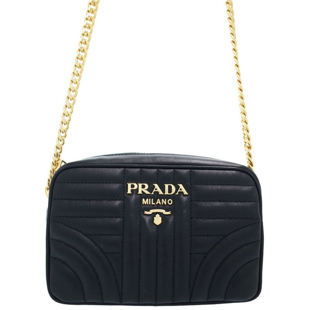 Prada Diagram Cross Body Bag Shoulder Bag Black